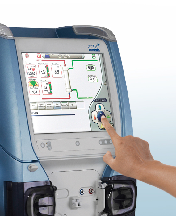 artis Physio Machine, dialysis machine, hemodialysis, Revaclear, polyflux L, Theranova,
